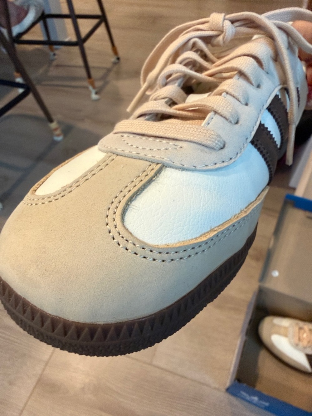 Adidas Samba OG Womens Shoes (Off White/Earth Strata/Gum) - 8.5 - Picture 8 of 10